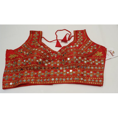 Glitzy Blouse Red