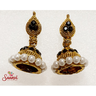 Black And Gold Earings