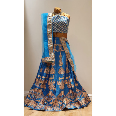 Artistic Blue and Gold